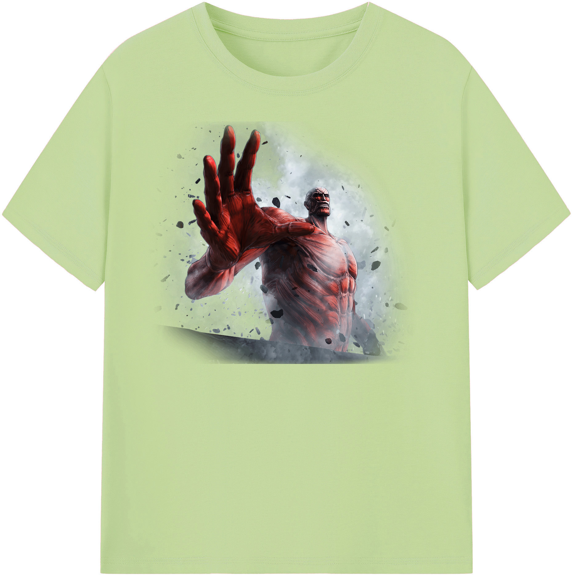 （画像用） 進撃の巨人 Attack on Titan 綿100％半袖Tシャツ（フロントプリント）